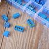 F26C 100Pcs PCB Mount Screw Terminals Block 5mm Pitches 2/3/4Pin PCB Wiring Terminals