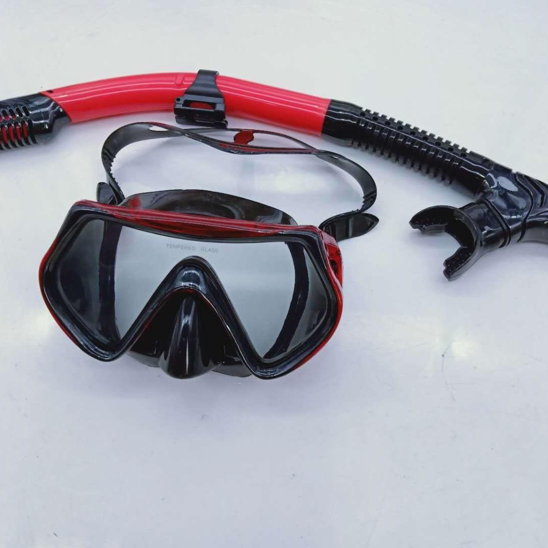 Tempered Glass Diving Goggles Sets Manufacturing Via Sample-Based Mold Processing Custom Production Per Drawings One size fits all