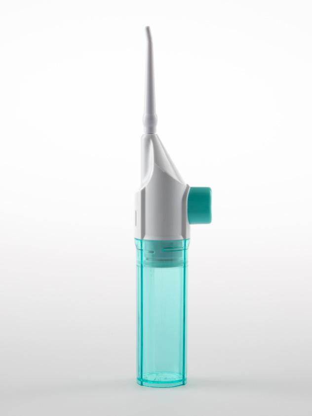 

Portable High-Pressure Oral Irrigator Manual Water Flosser Toothpick Style Deep Cleaning Gums & Teeth Care Water Flosser синій