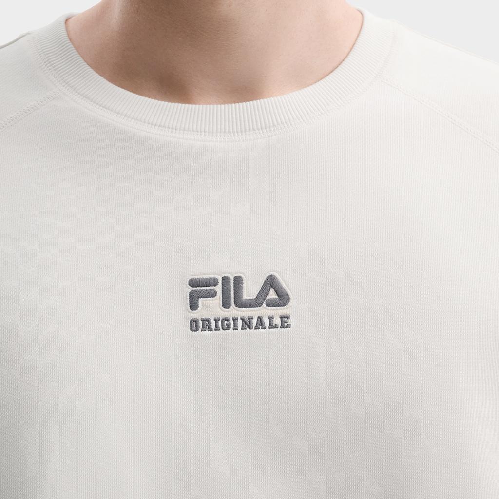 Fila Original Fashion Simple Retro Classic Personality Trendy Street Casual Comfortable Versatile Crew Neck Loose Sweatshirt F11M619210FWT