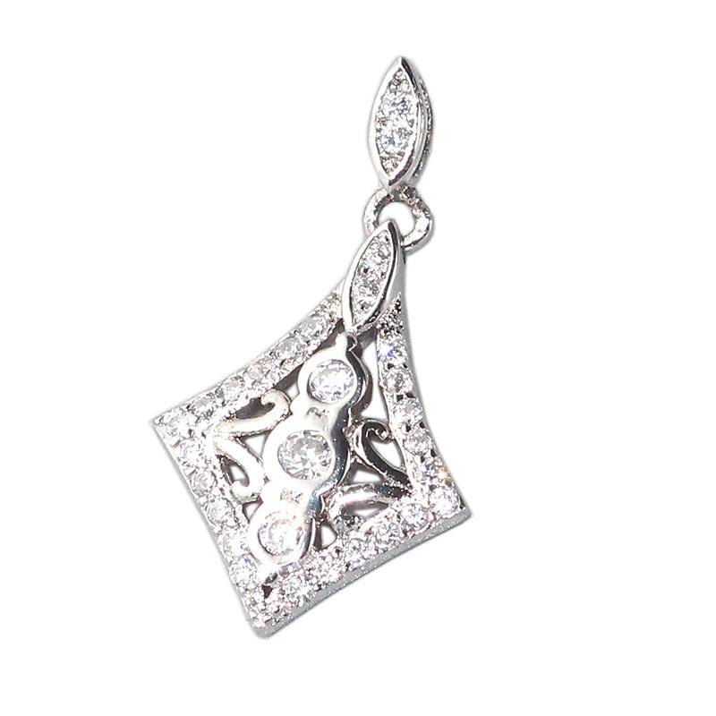 S925 Sterling Silver Necklace Pendant Fashion Individuality Simple Diamond Charm Boutique Jewelry Female Accessories