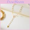 Geometric Heart Y Shaped Summer Chain Necklace For Women With Alloy Handcrafted Design