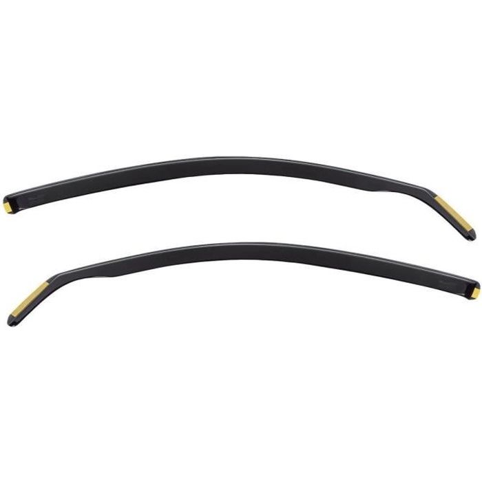 Air Deflectors - J&J AUTOMOTIVE - Renault Clio 3 - Smoked - Reinforced Acrylic - Easy Installation