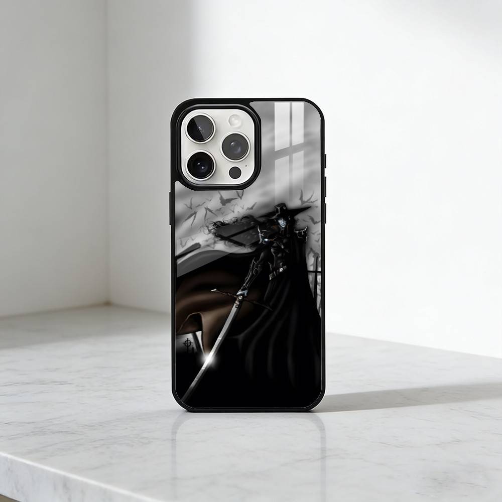 

B-Blood Vampire H-Hunter-D Phone Case For iPhone17,16,15,14,13 Plus,Pro Max Magnetic For Magsafe Wireless Charging iPhone17Air