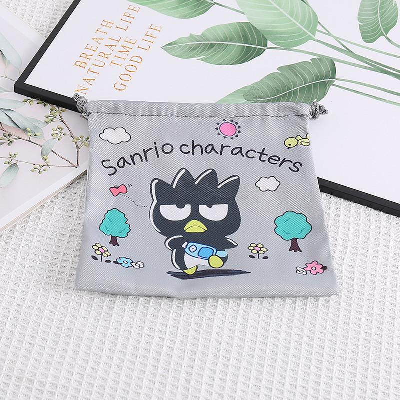 Pom Purin Pom Kordelzug Kosmetiktasche aus Canvas mit Waldtierdrucken