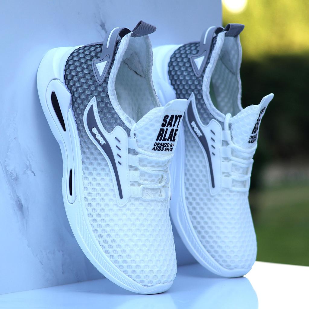 Mesh men's shoes summer new breathable thin hollow mesh shoes men's casual versatile sports trendy shoes