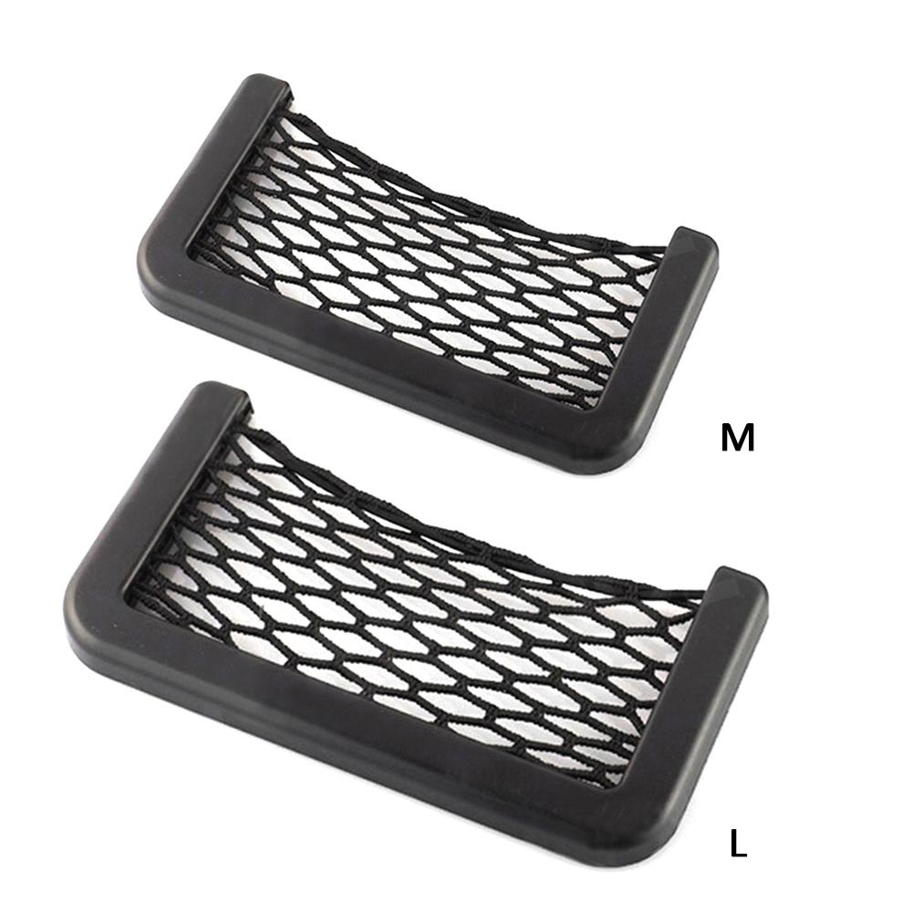 Universal Car Net Pocket Stick on Mesh Car Organizer Car Storage Net Bag for Purse Phone Holder Pocket Organizer