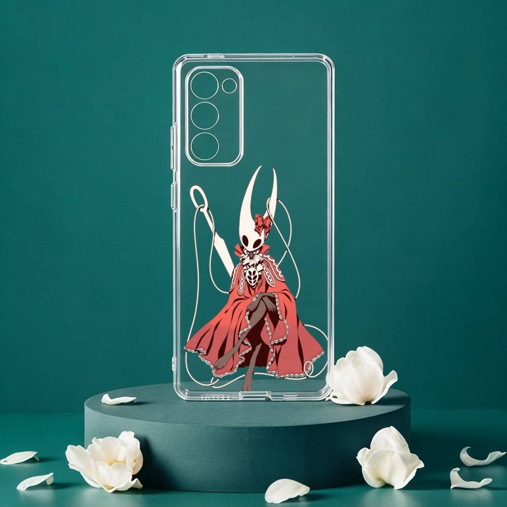 H-Hollow K-Knight Phone Case For Samsung Galaxy S24 S25 S23 S22 S21 Plus S24 S25 Transparent Cover Case