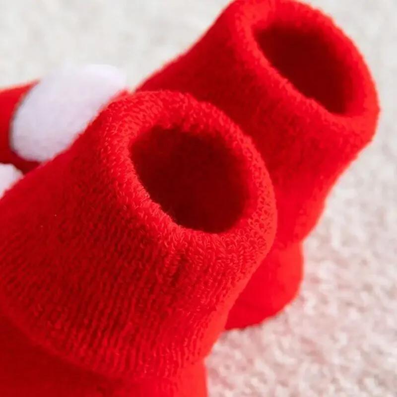 Kinder Kindersocken für Mädchen Jungen Verdicken Druck Baumwolle Kleinkinder Baby Weihnachtssocken für Neugeborene Säugling Kurze Socken