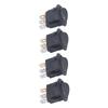 4PCS 12V Round Power Switches 3 Pin 2 Position LED Switch Boat Toggle Rocker Switch 20mm