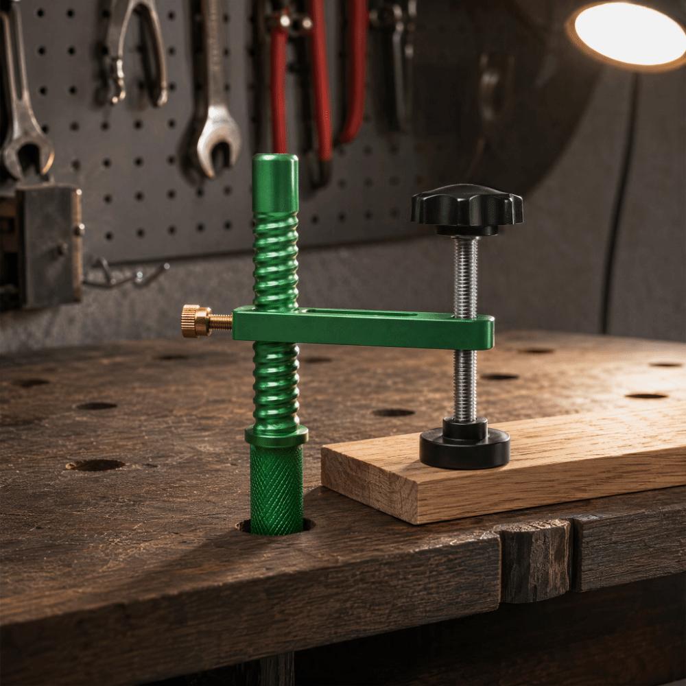 Aluminum Alloy Bench Dog Clamp 60mm Clamping Range Adjustable Table Clamp Woodworking Projects