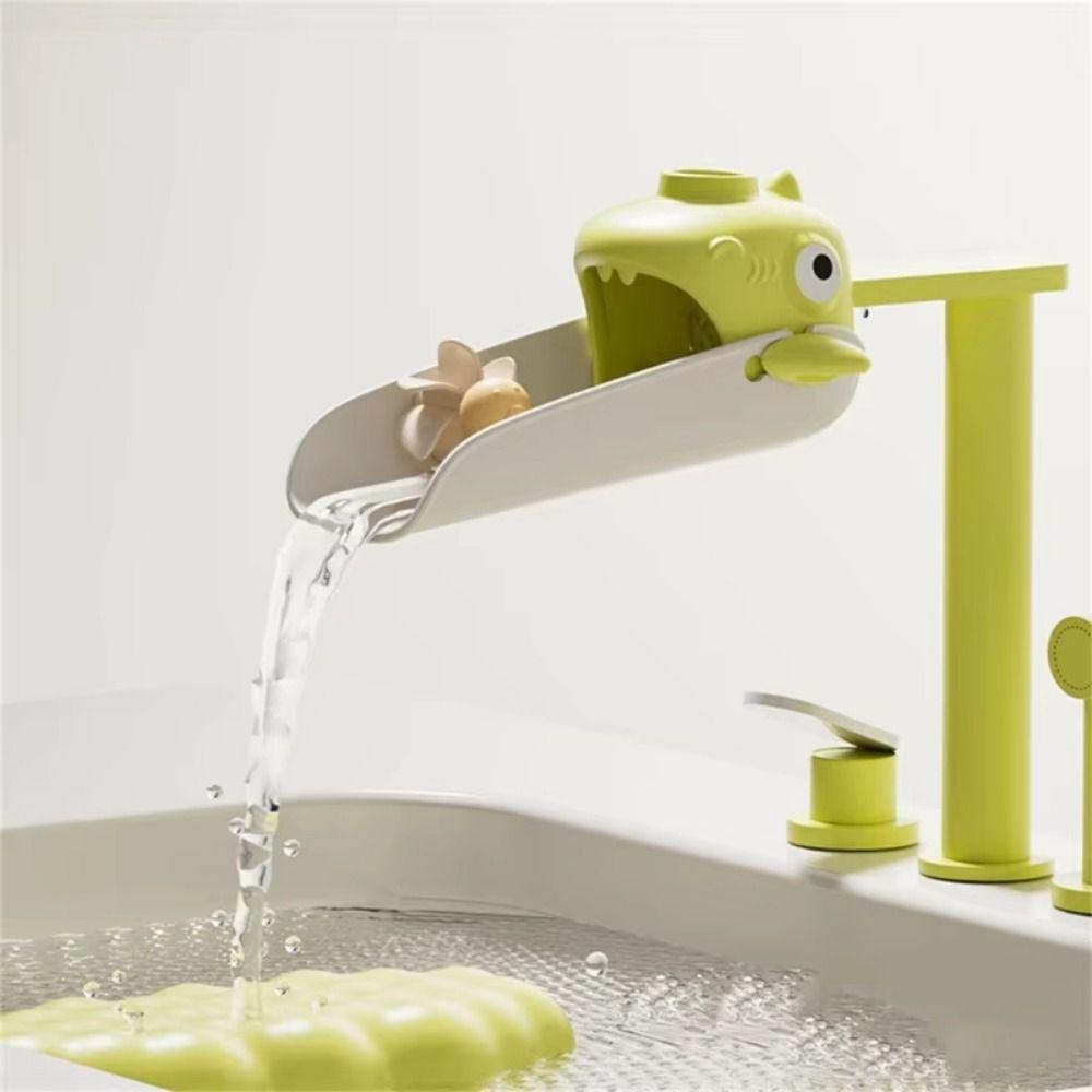 Temperature Sensitive Cartoon Hand Wash Helper Child Friendly Faucet Extension Adapter  Bathroom