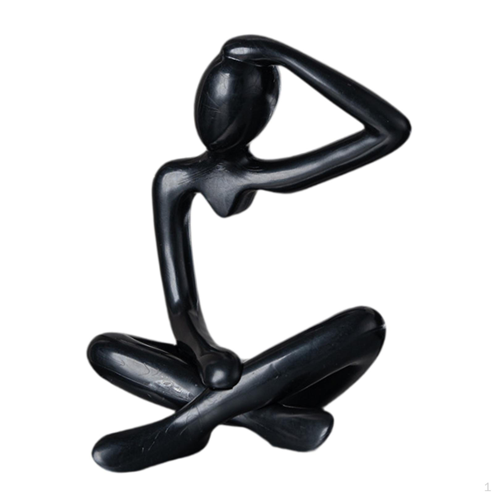 

Скульптура «Абстрактный мыслитель», декоративный акцент чёрный