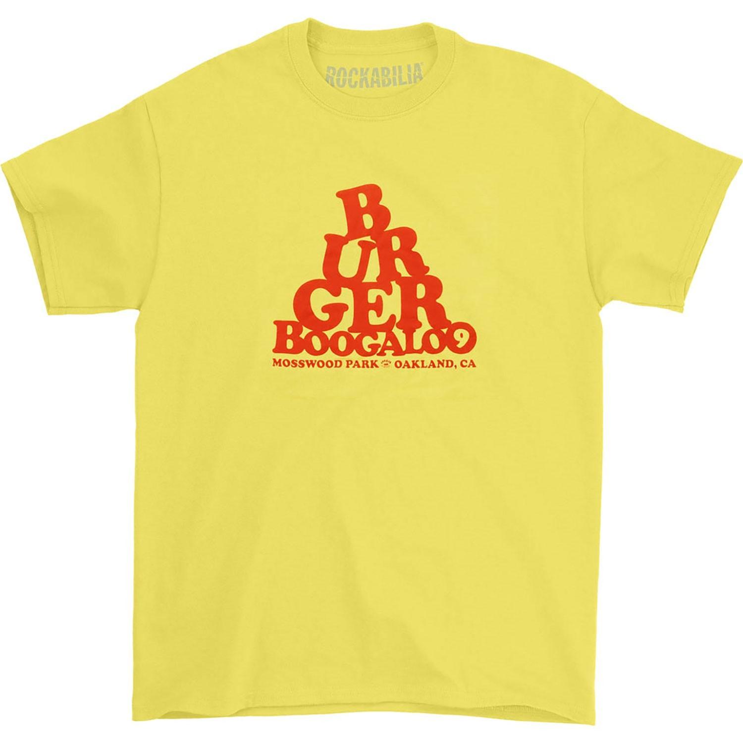 Men s Burger Records T-shirt Small Yellow S