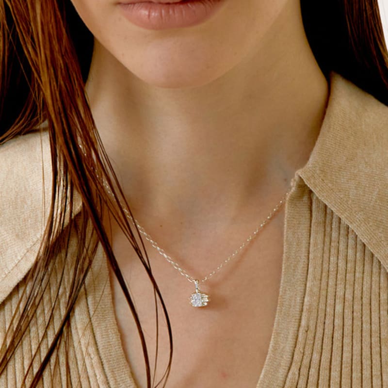 

fINE HABIT Emel Kolo Necklace_ Natural Silver Natural Silver 45cm