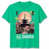 Kyoto Inspired Japanese Unisex T Shirt Tokyo Japan Temple Art Graphic Tee