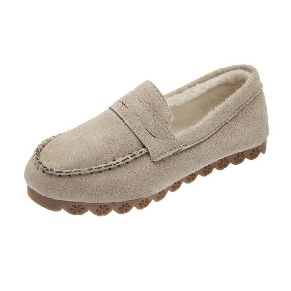 Fashion 2025 Winter Women's Shoes Comfortable Flat Loafers Short Casual Women's Anti-slip Bottom Warm Women's Oxford Shoes