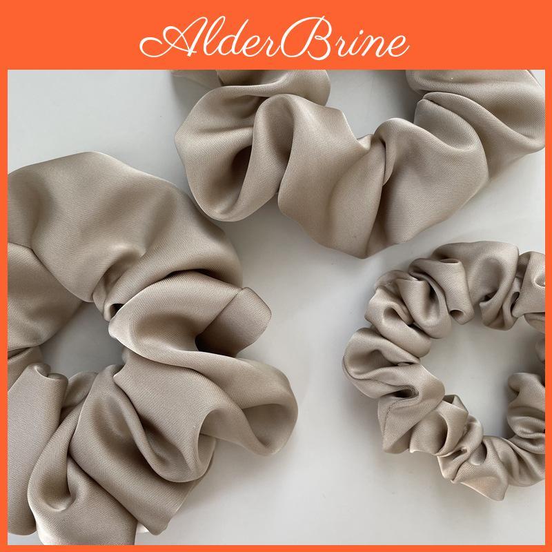 Scrunchies Satin Hair Oversize Elastic Ties Women Girls Big Silk Hair Bands Ponytail Holder Hair Rubber Bands Hair Accessories