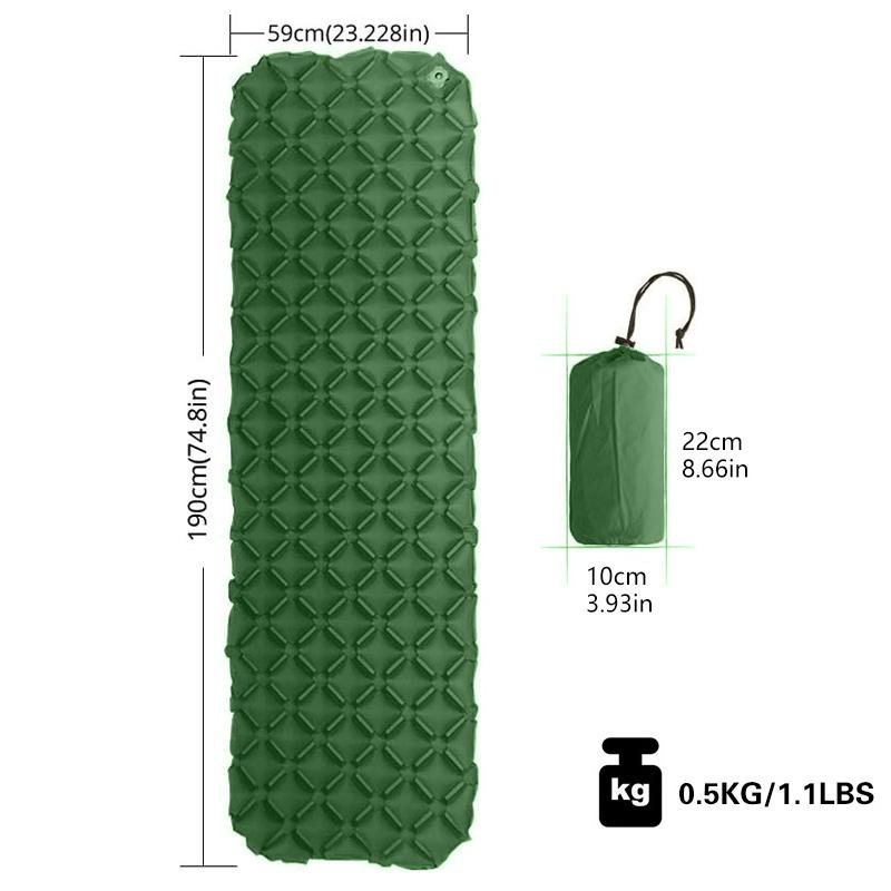 Camping Mat Sleeping Pad Mattress Ultralight Outdoor Inflatable Cushion Sleeping for Camping Hiking Backpacking Travel Mattress