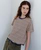 Yulago Stripe Half T-Shirt