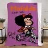 Mafalda Vtipná deka na pohovky Vlastní deky Dekorace na pohovku Přehoz na postel Luxusní ložní prádlo Pletená kostka Plážová osuška Bytový interiér