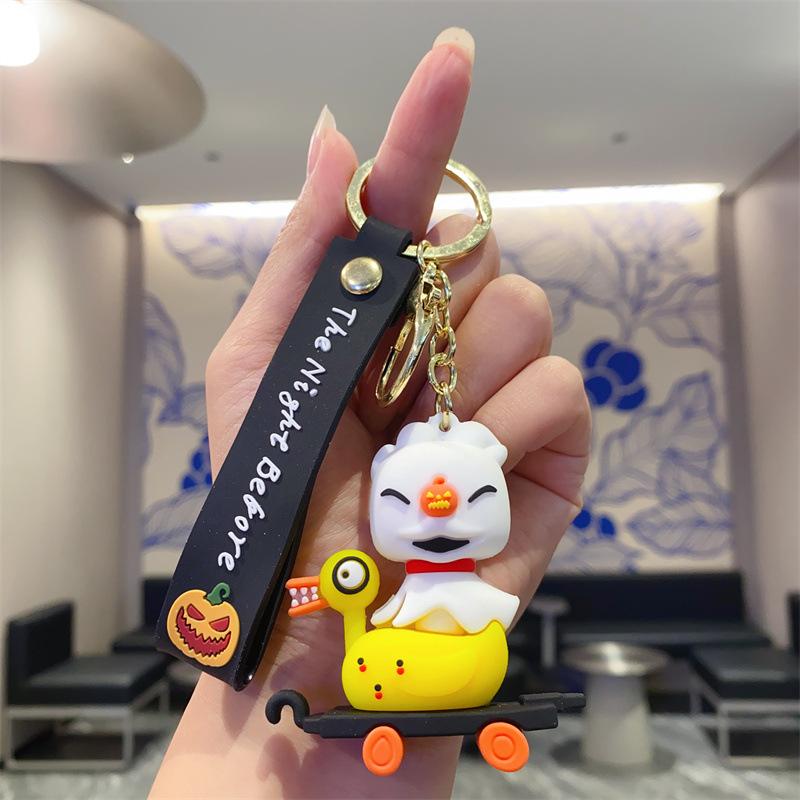 Creative Christmas Horror Night Cartoon Keychain Bag Pendant Children's Toy Doll Machine Car Pendant
