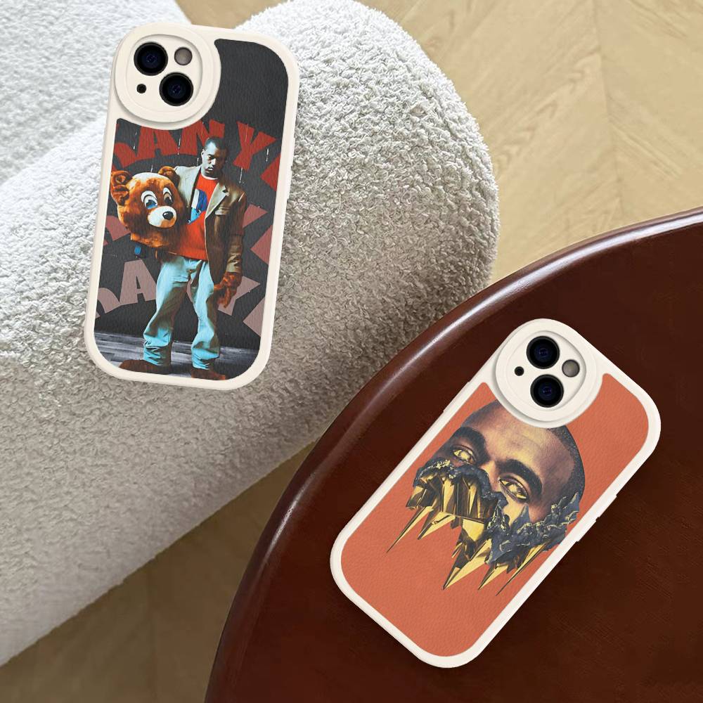 American K-Kanye Pop Rapper W-West Phone Case For IPhone 16 15 14 13 12 11 Pro Max Plus Shockproof Leather Cover