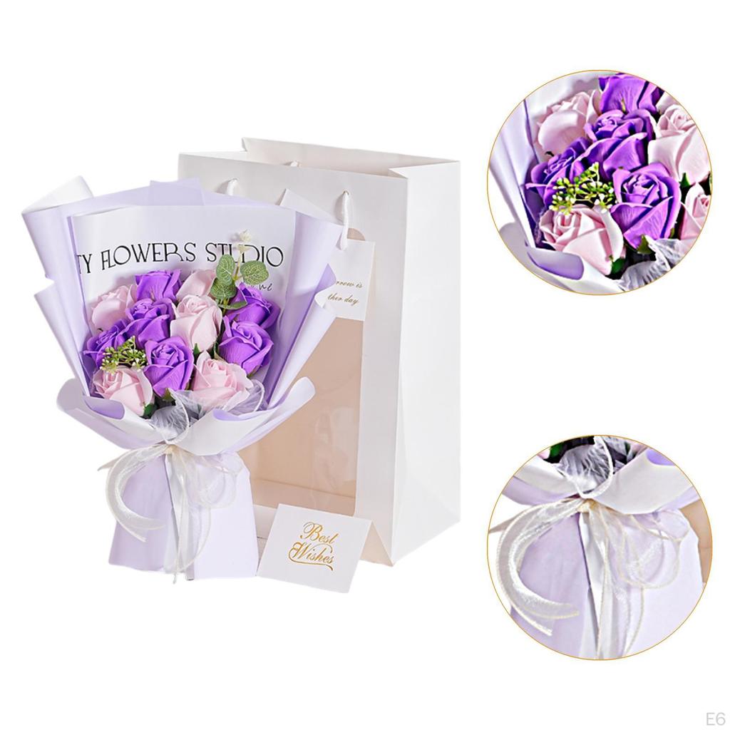 Konservierte Rosen Künstliche Tischdekorationen Romantische Seifenblumen für Valentinstag Zeremonie