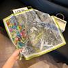 Mother's Day Silk Scarf Muse Festival Gift Simulation Silk Silk Scarf Premium Spring and Summer Square Scarf 71 Silk Decorative Small Scarf