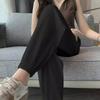 Ice Silk Sweatpants Women's Summer Thin Section Was Thin, Loose Drape, Feet Without Pants, Casual Wide-leg Bloomers