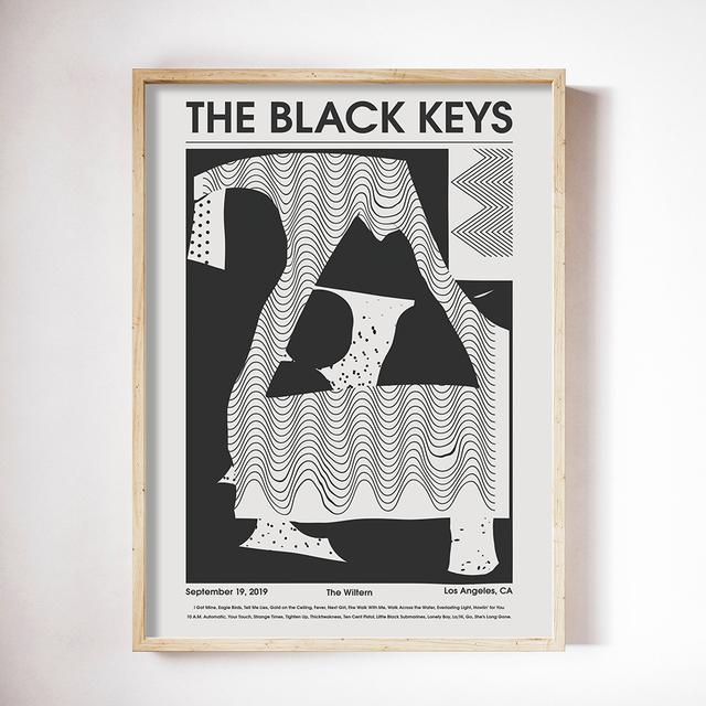 

Прирученный Импала на концерте в Гластонбери, постер с черными ключами, винтажная красочная картина на холсте, настенные панно для гостиной, домашний декор 21cm×30cm NoFrame