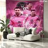 Arazzo da Parete Lionel Messi Appeso Estetico alla Parete Coperta in Tessuto Stampato Arazzi Decorativi per Camera da Letto Soggiorno Decorazione per la Casa