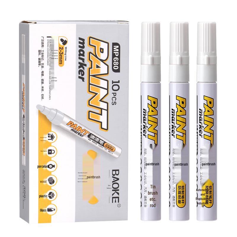 Marcatore Impermeabile a Base d'Olio ad Alta Capacità per Graffiti, Ritocchi e Firme - Pennarello Pittura a Punta Spessa Resistente allo Sbiadimento