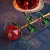 Graceful Flower Ornament Collectible Birthday Desktop Decoration Tabletop Adornment Gift for Anniversary Valentine Day Wedding