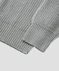 AGOD Crew Neck Ribbed Oversized Hacci Knit [Gray]