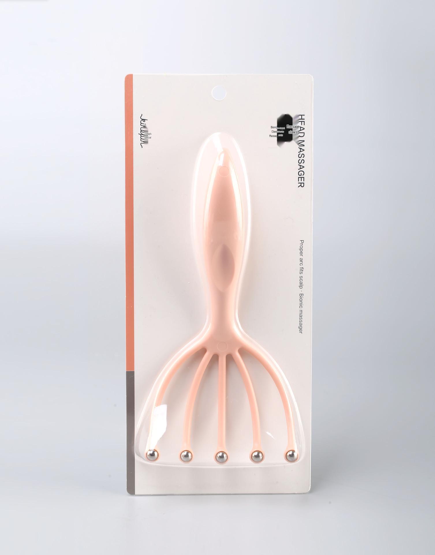 INS Style Head & Hand Massage Claws - Curved Ends for Daily Temple & Ear Kneading, Offers Soothing Relaxation & Stress Relief.