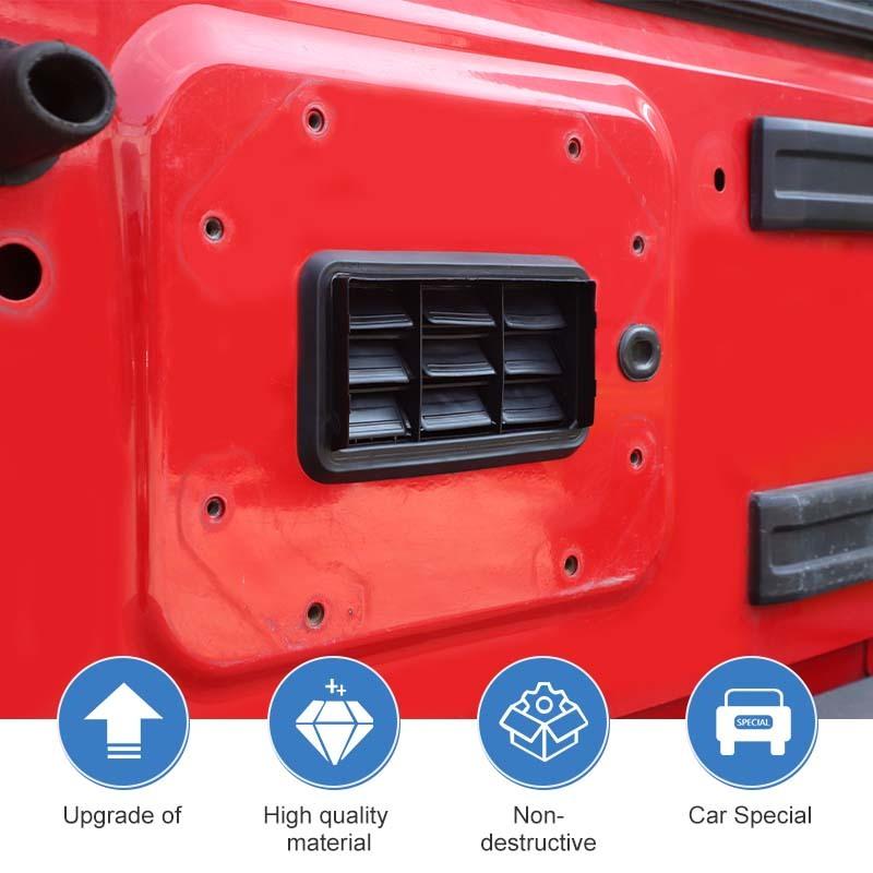 ABS Tailgate Vent Grille Decoration Cover Stickers For Jeep Wrangler JK 2007-2017 Interior Accessories