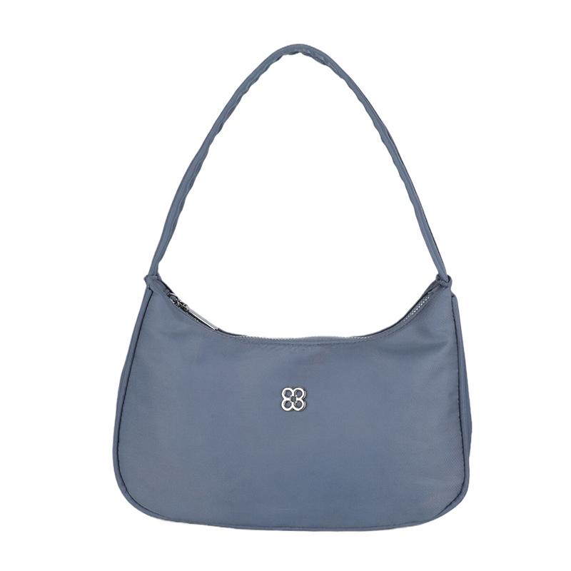 Women Stylish Armpit Bag Solid Color Simple Underarm Bag Simple Tote Handbag Zip Closure Chic Hobo Bag Party Vacation Bag