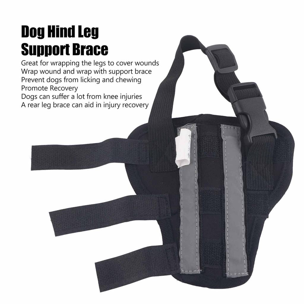 Dog Hind Leg Brace Stable Support Knee Pads Puppy Rear Leg Protector for Surgery Recovery