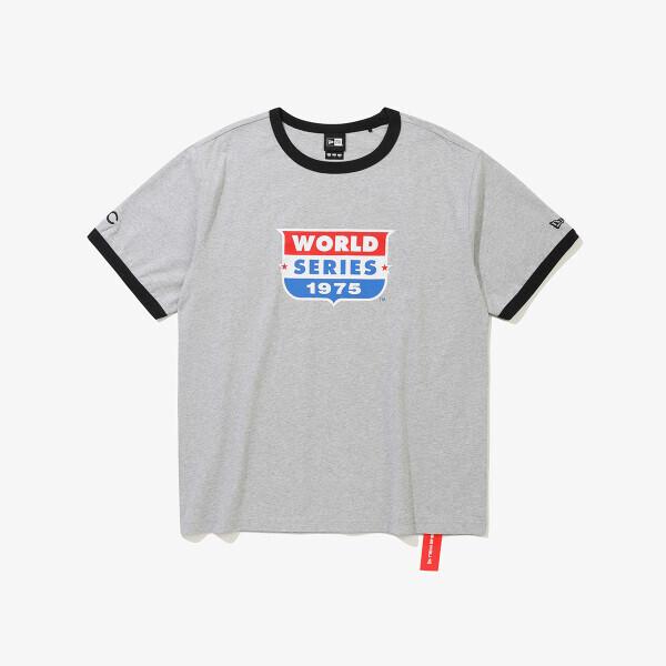 

New Era Chicago Cubs World Series Ringer T shirT heaTher Grey 15147507 Grey/L
