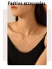 Luxury Rhombus Sequin Star Necklace - Elegant Titanium Steel Clavicle Style