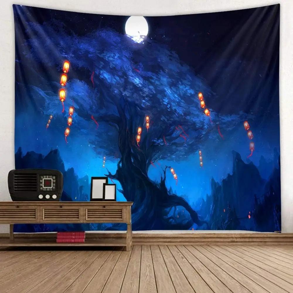 Home Decor Forest Tapestry Landscape Living Room Bedroom Decor Magic Tapestry Curtain