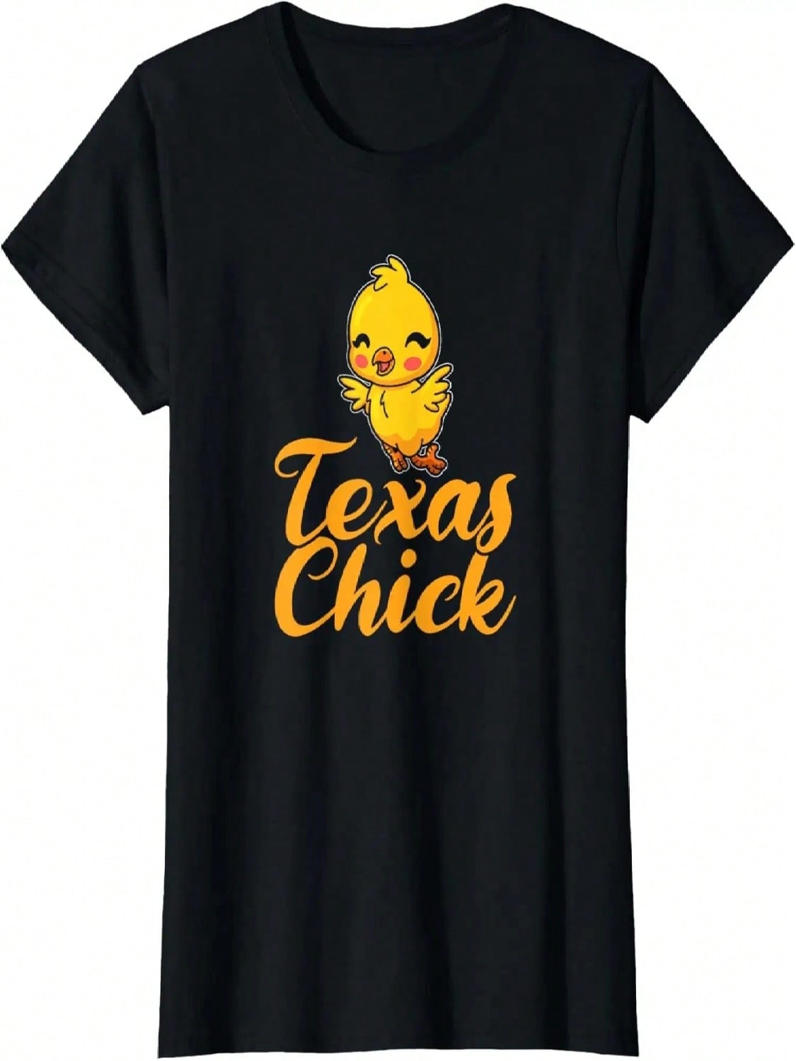 Wounisex Texas Pride Funny Texan Texas Chick T-Shirt S