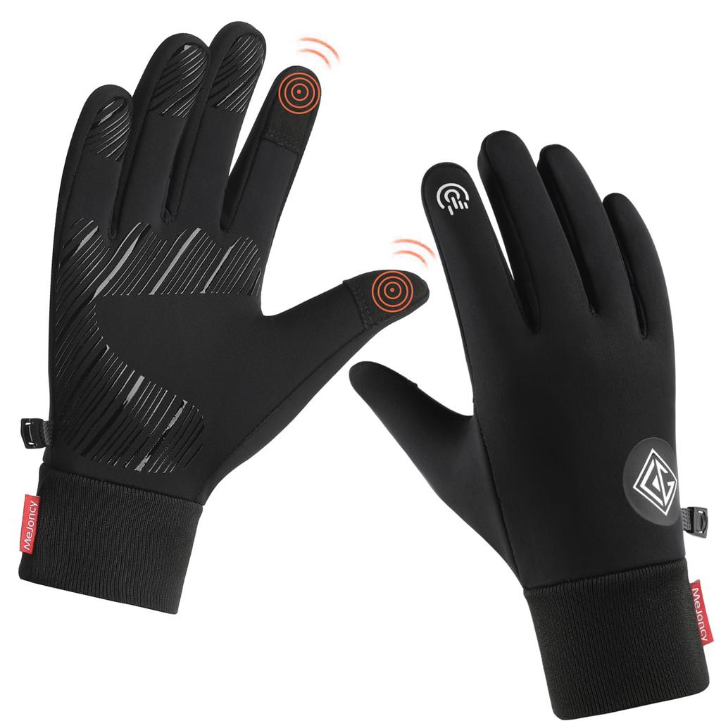 CRAZY SHARK Winter Outdoor Gloves with Smartphone and for Outdoor and Fall and Winter Men's Gloves, Compatible, Waterproof, Windproof, Warm, Non-Slip,