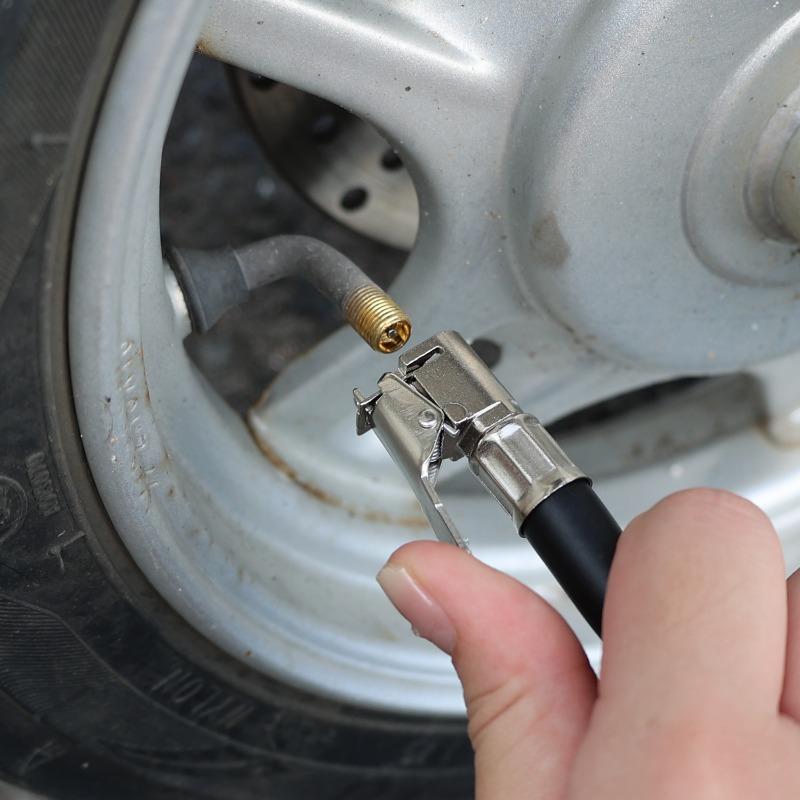 Tire Pressure Monitor Tester Multi-function Car Motorcycle Tire Pressure Gauge Air Compressor Dial Gauge Inflator Pump Tool 45cm