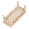 1:12 Dollhouse Tea Table Plain Wooden Miniature Coffee Table Furniture Accessories DIY Pretend Play Toy