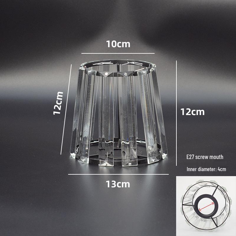 Abat-jour de remplacement pour lustre en cristal Evergrande - Ampoule LED Luminaire de table translucide de luxe Accessoire pour salon décoré