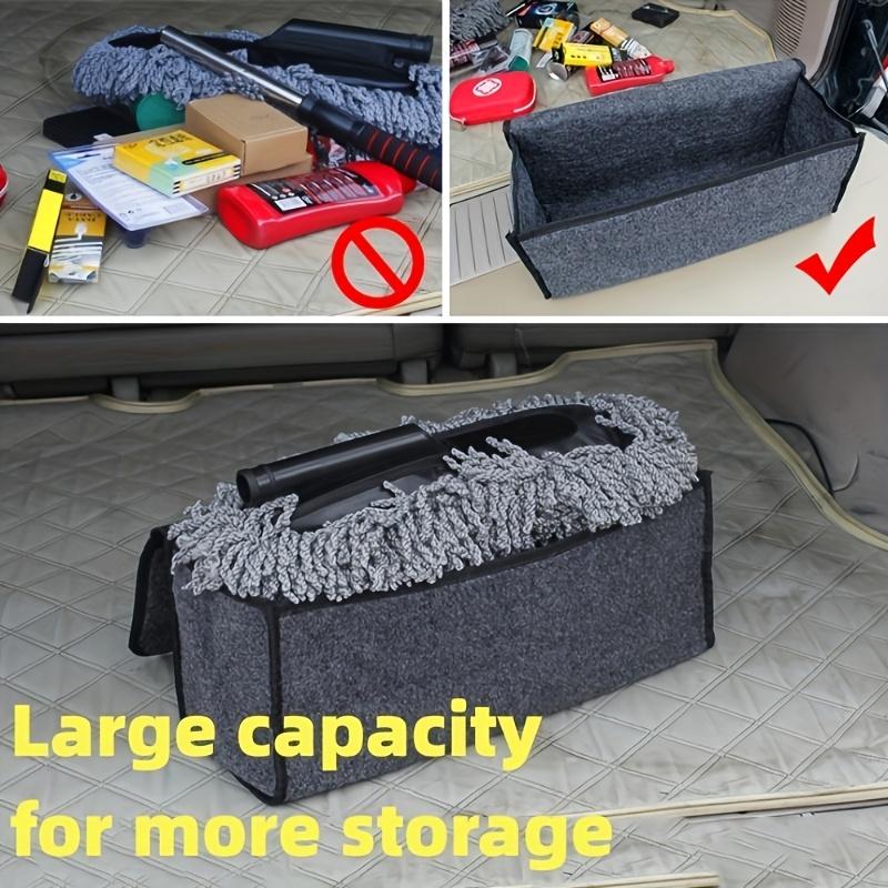 Large Car Trunk Organizer - Storage Bag, Soft Felt Tool Box Auto Storage Accessories