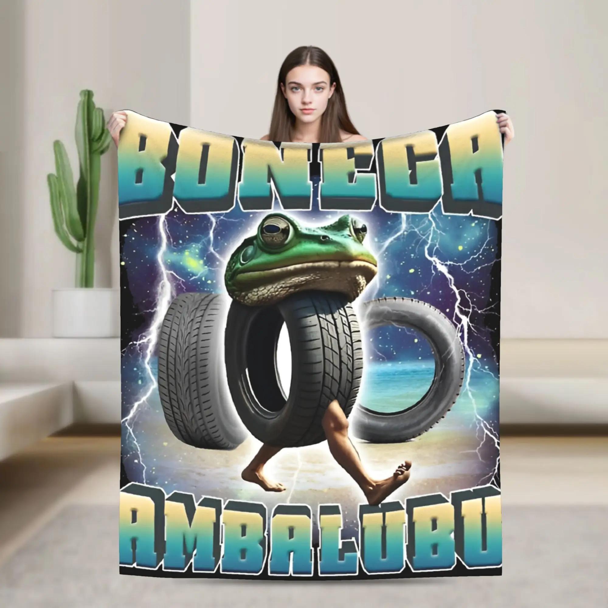 

Ambalubu Funny Italian Brainrot Meme Flannel Blanket Soft Warm Throw for Sofa Bed Outdoor Use 40x50inch 101x127cm