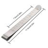 5Pcs Ruled Hemming Clips Metal Sewing Clips with 3" Engraved Measuring Ruler Perfect for Hemming Quilting Fabric Binding